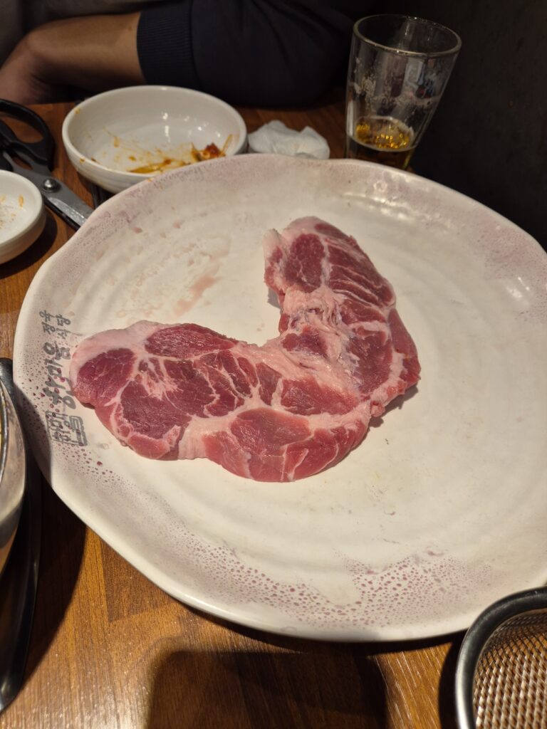 도안동 맛집 한마음 정육식당 하트 목살