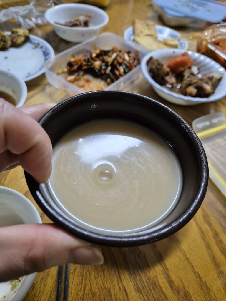 국순당 옛날 막걸리 색깔