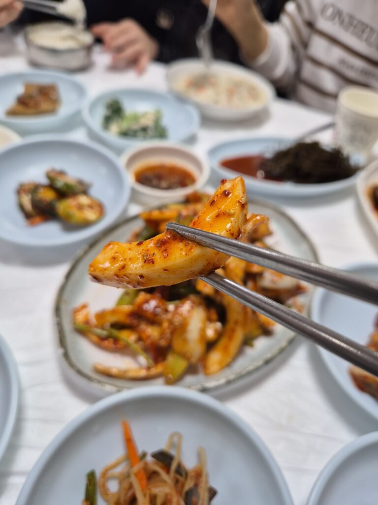 변산 군산식당 갑오징어 무침