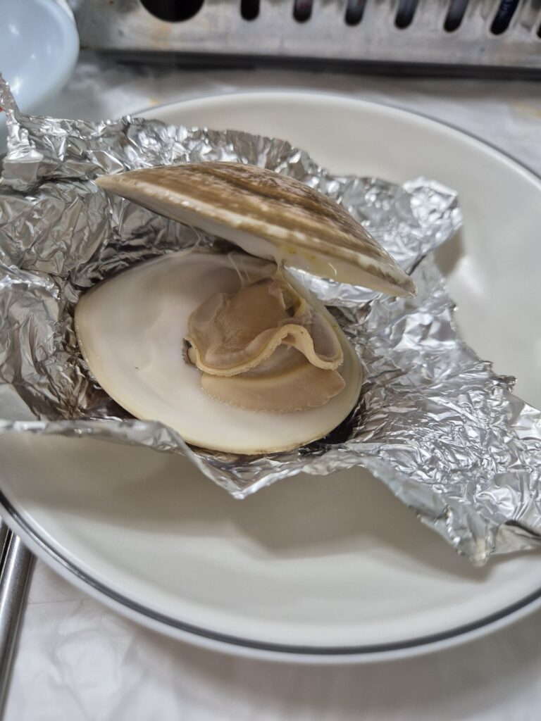 변산 군산식당 백합구이 속살
