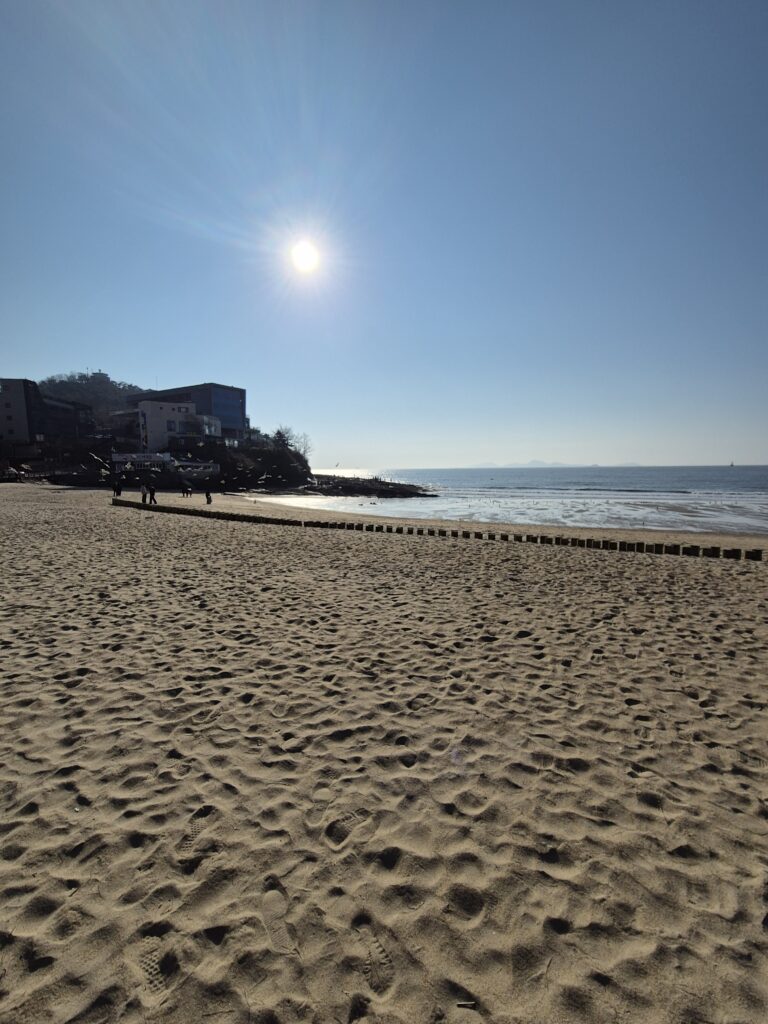 한가로이 보이는 변산 격포해수욕장