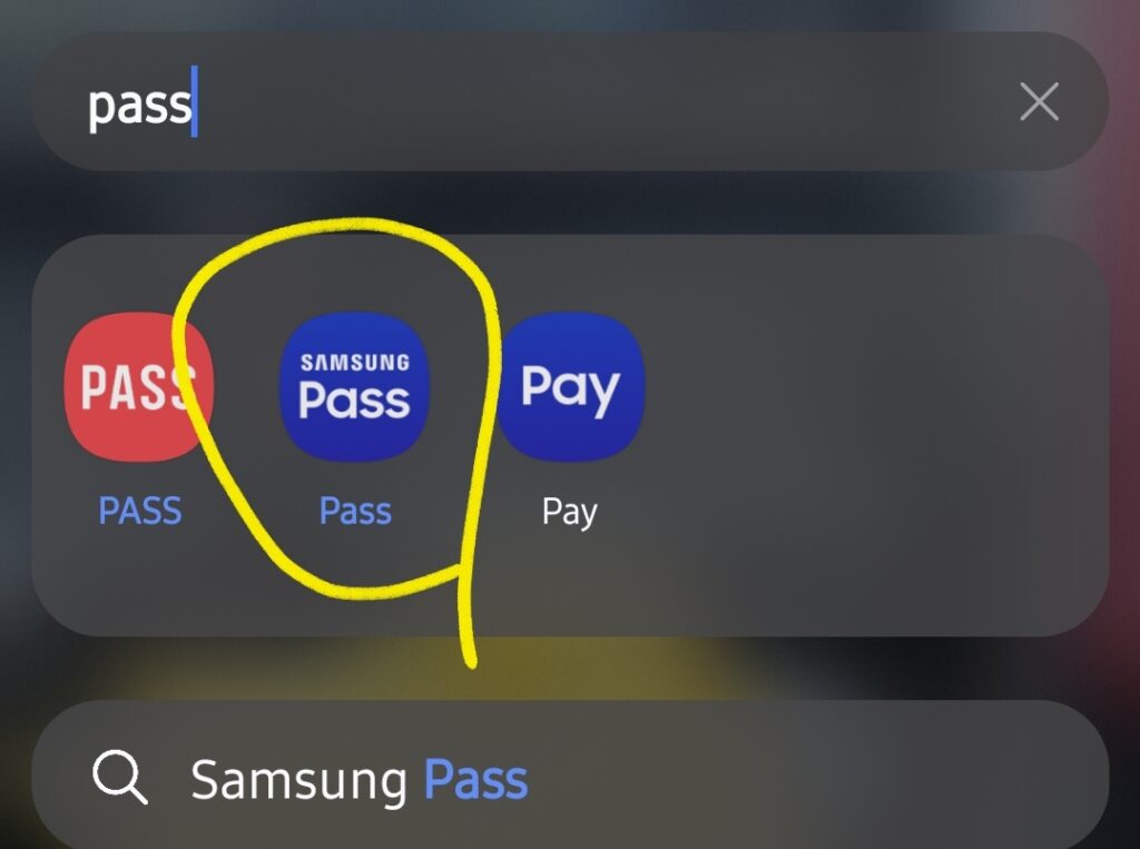 앱검색에서 pass 앱 검색