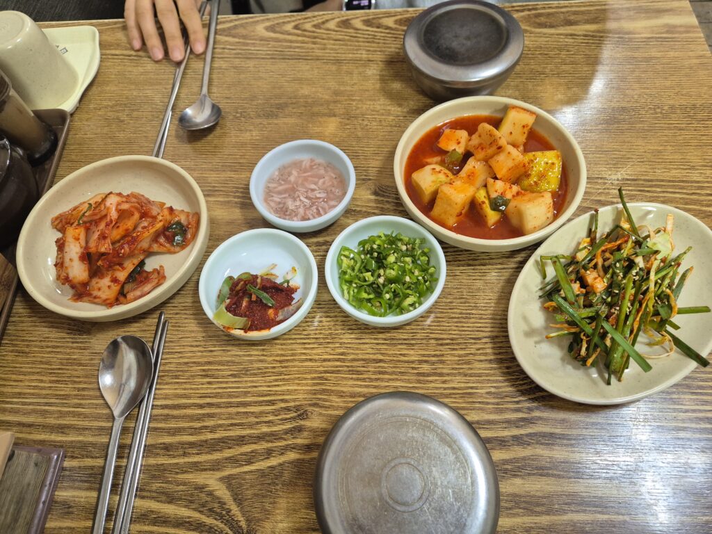 대전 한우물순대 반찬