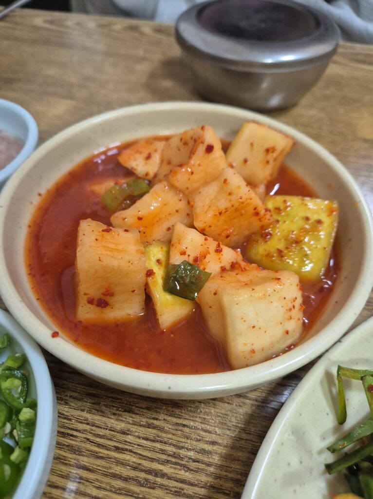 대전 최고의 깍두기 국밥 깍두기 맛은 여기가 최고!