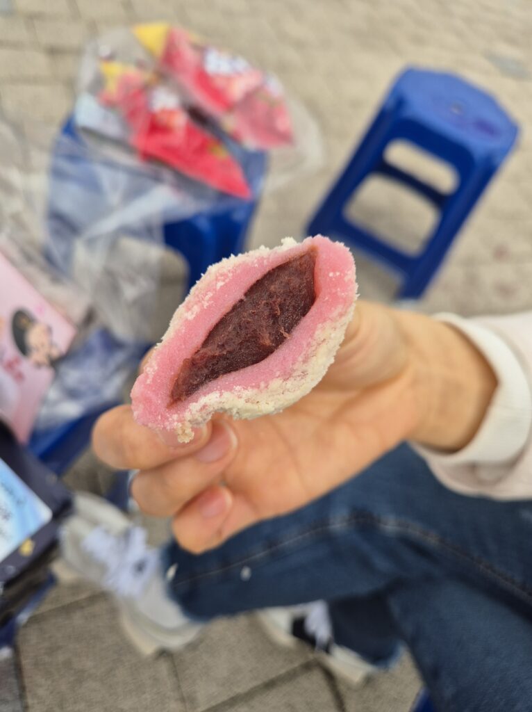 모찌떡 소는 팥으로