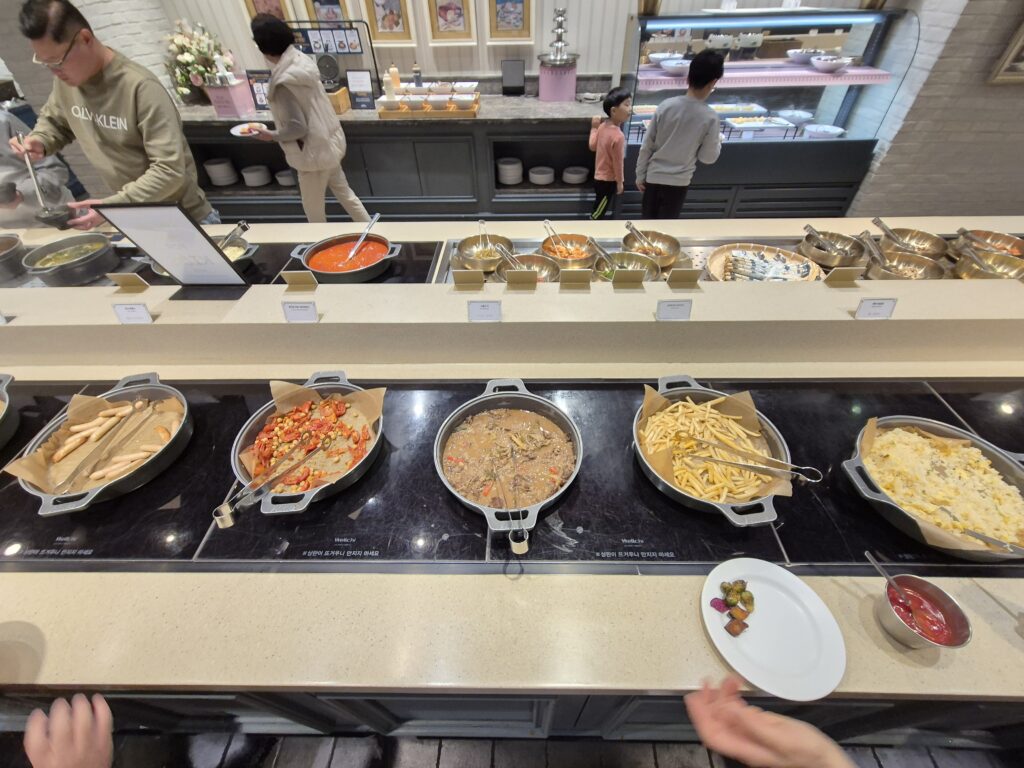 경주 켄싱턴 조식뷔페 음식 불고기