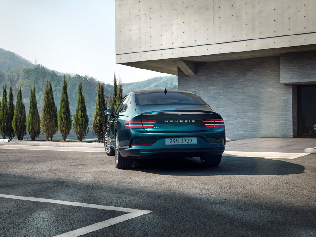 2023년형 제네시스G80EV 외관 후미
