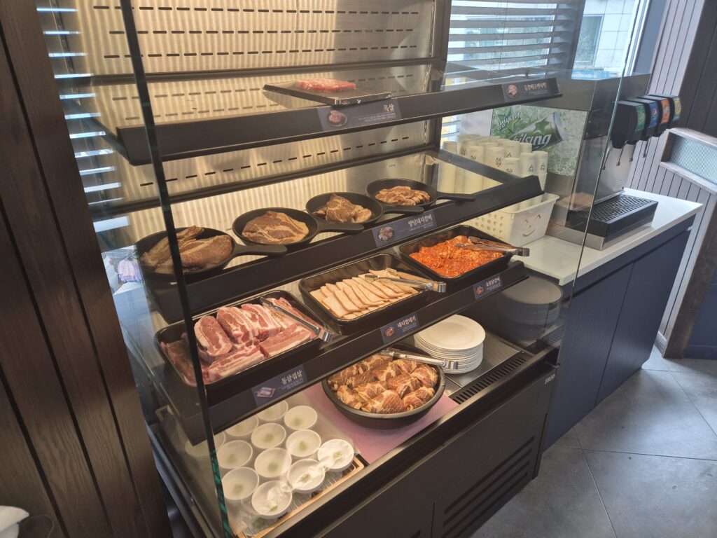 명륜진사갈비 고기종류