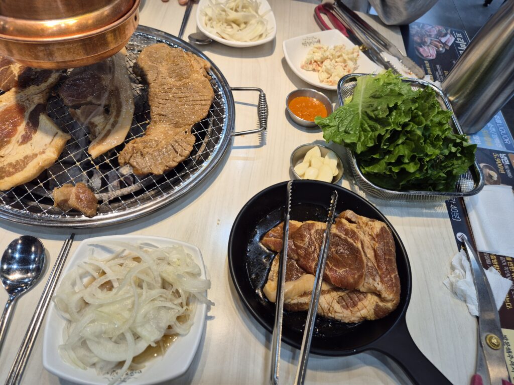 명륜진사갈비 먹방 시작