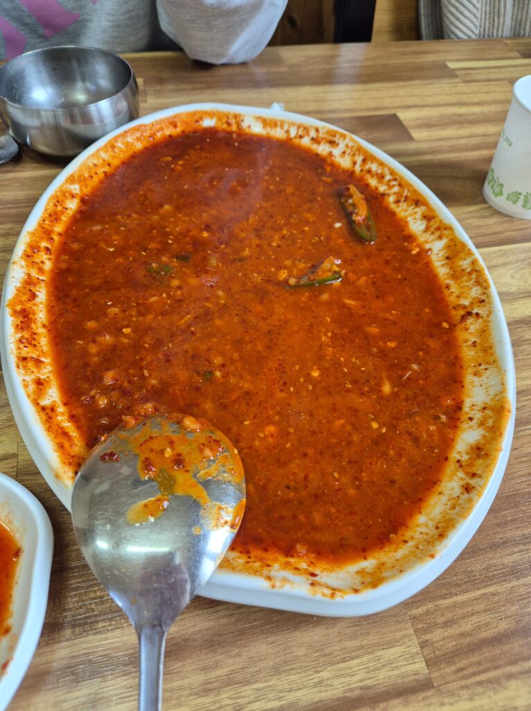 다먹어 버렸다.. 이 양념 너무 아깝다.