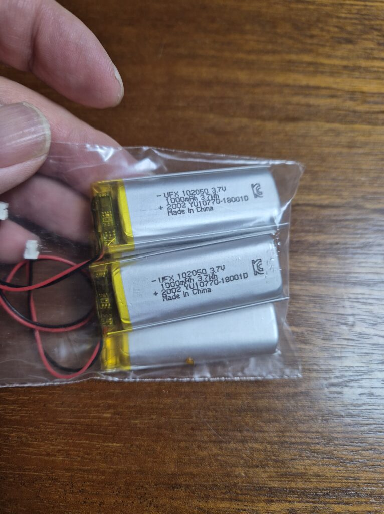 리튬폴리머 베터리는 3.7v 1000mAh 모델