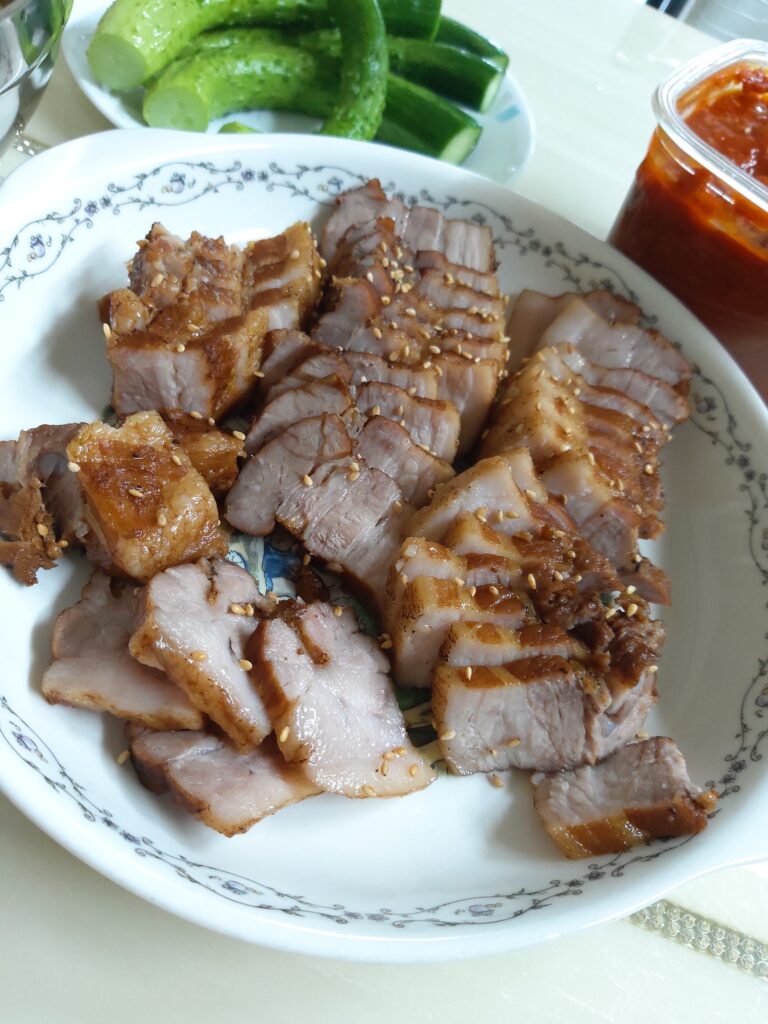 콜라 수육 완성
