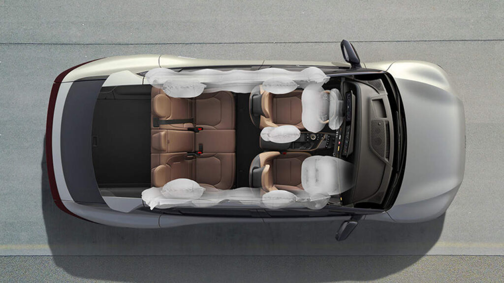 기아 ev6 2026년형 10개 에어백 사진