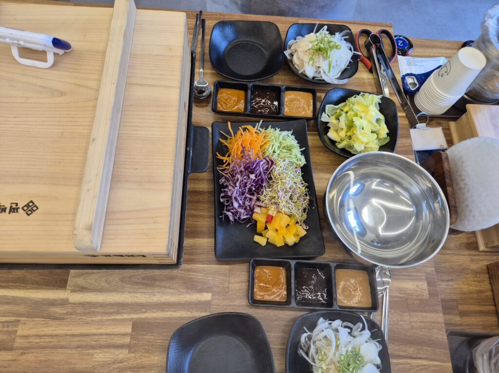 편백찜 먹을 준비 완료!