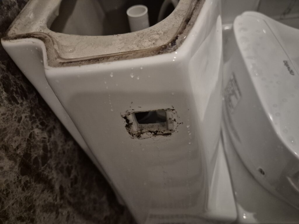 변기 물내림버튼 뺐을때