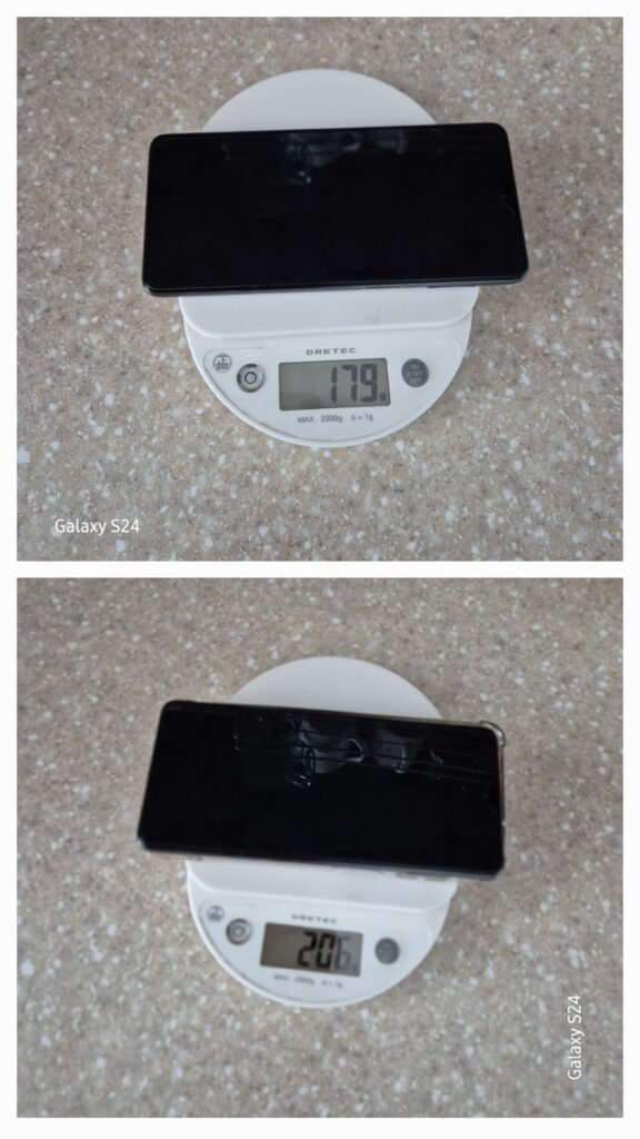 갤럭시 퀀텀3 무게측정