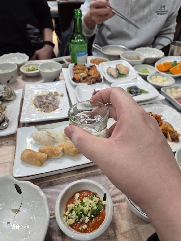 잎새주 한잔