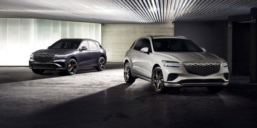 2025년형 GV70 전면측면사진