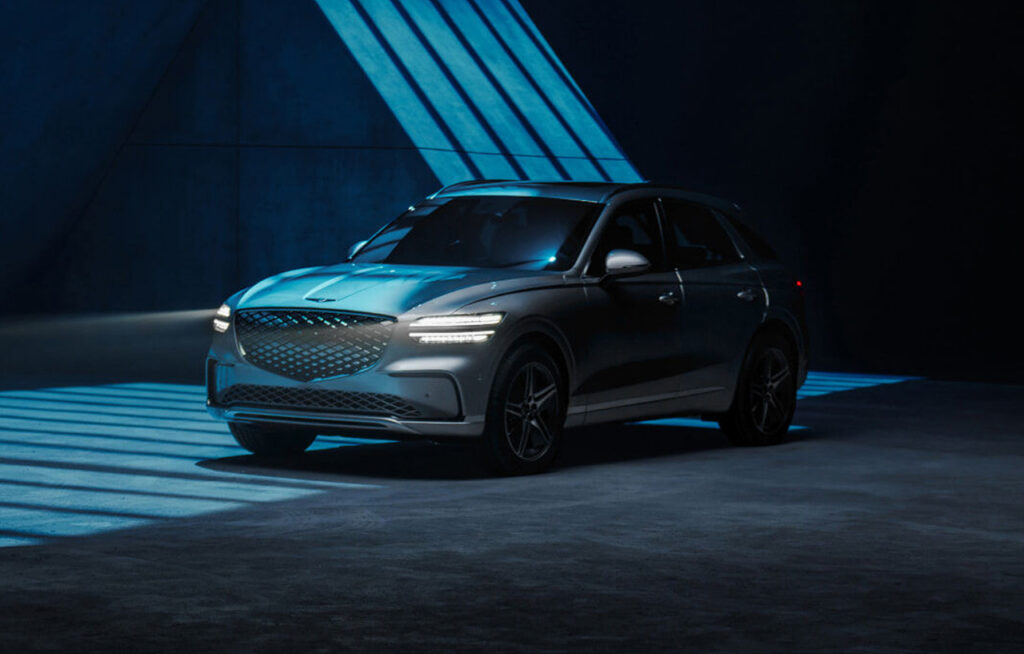 2025년형 제네시스 GV70 EV 전면 램프