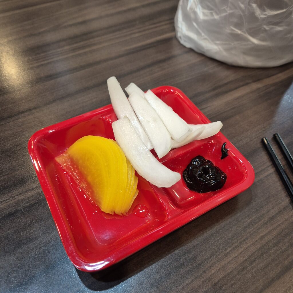 건양대 홍콩반점 반찬