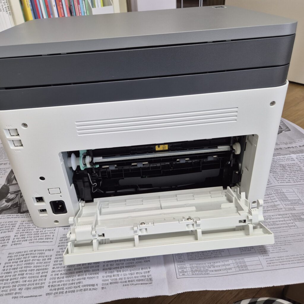 삼성 레이저 복합기 C563W 뒷면 사진