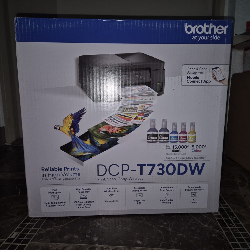 새로 구매한 브라더 복합기 T730W