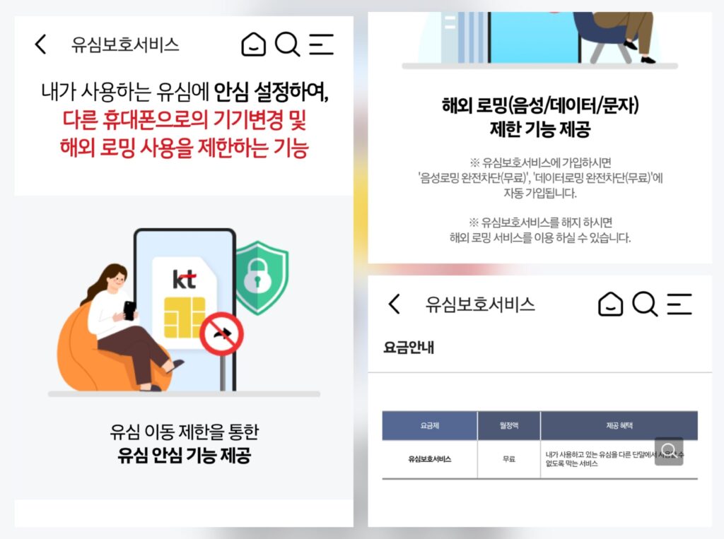 KT 유심보호서비스