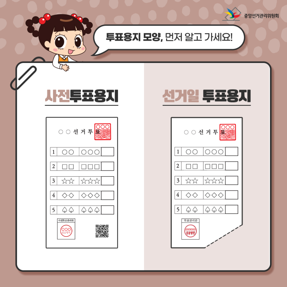 대통령 선거 투표용지