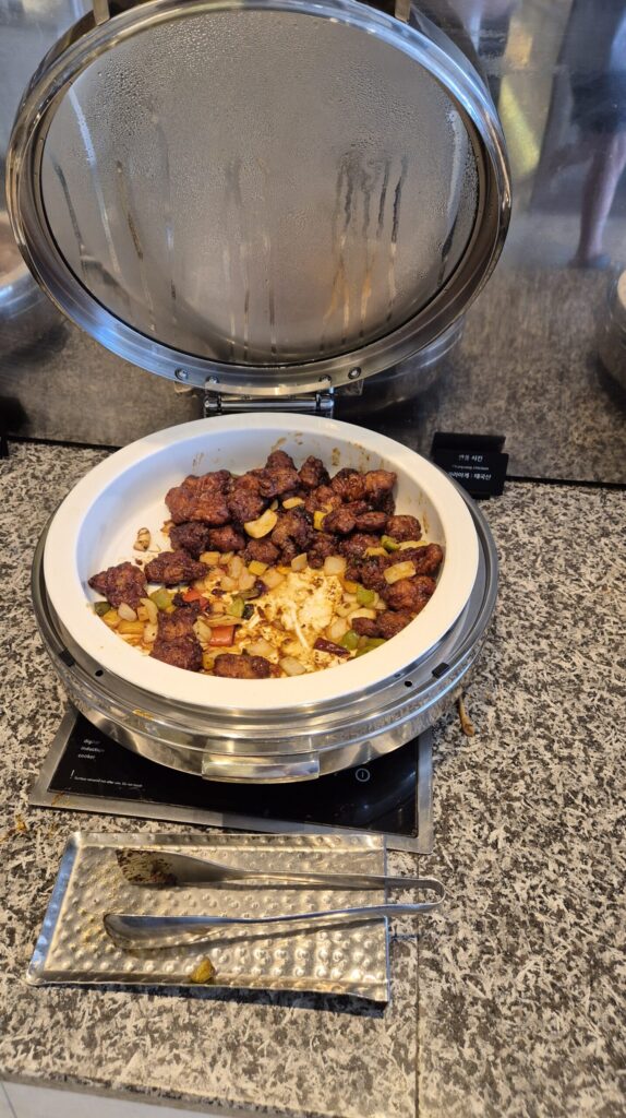 소노캄거제 조식 깐풍치킨