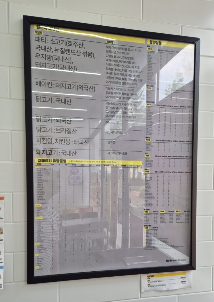 노브랜드버거 원산지