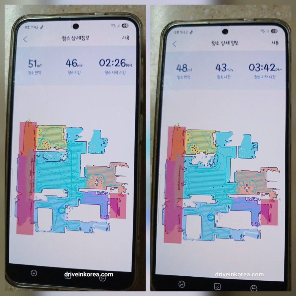 정상작동중인 레노버 로봇청소기