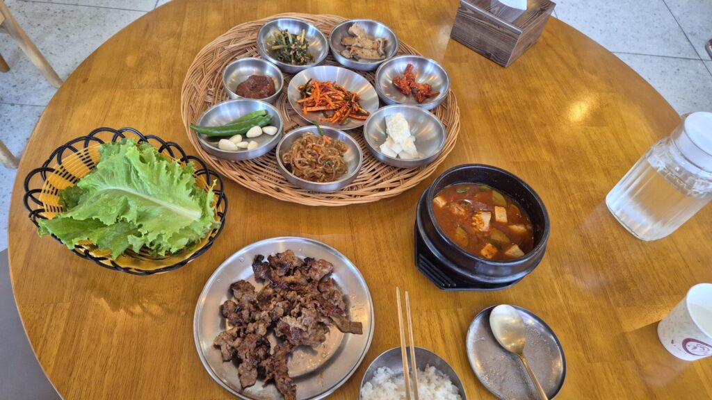 대전 한멘뚝배기 1인 식사 간장 연탄불고기 + 된장찌개