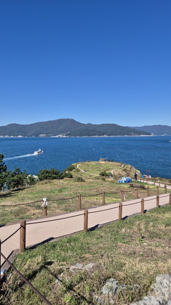 거제 바람의언덕에서 바라본 바다