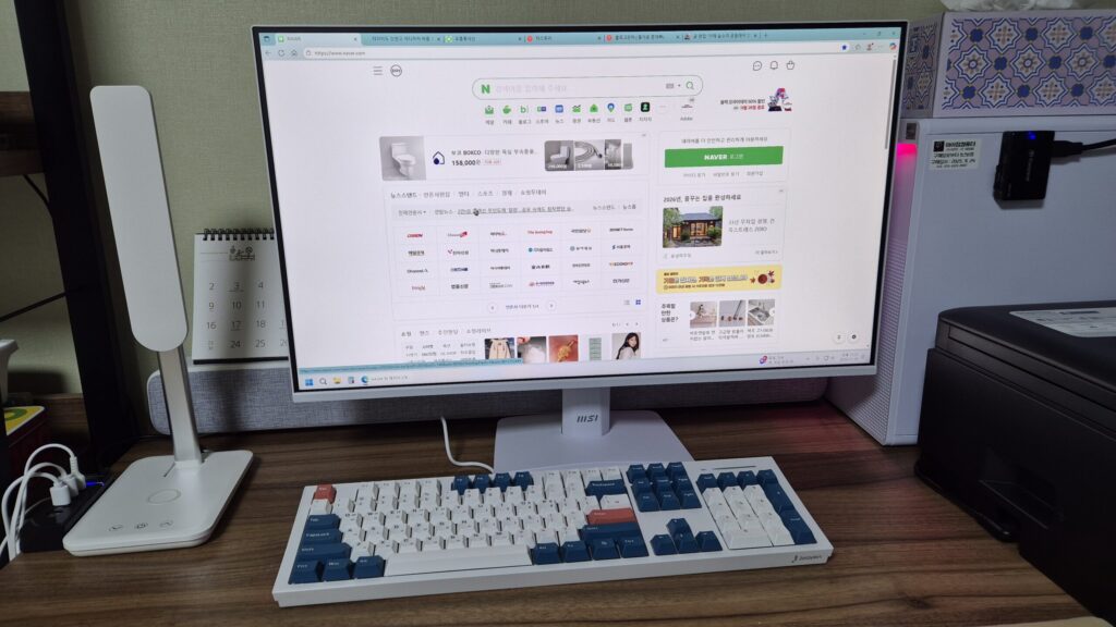 주연테크 JK01 PBT 화이트 적축 기계식 키보드 총평