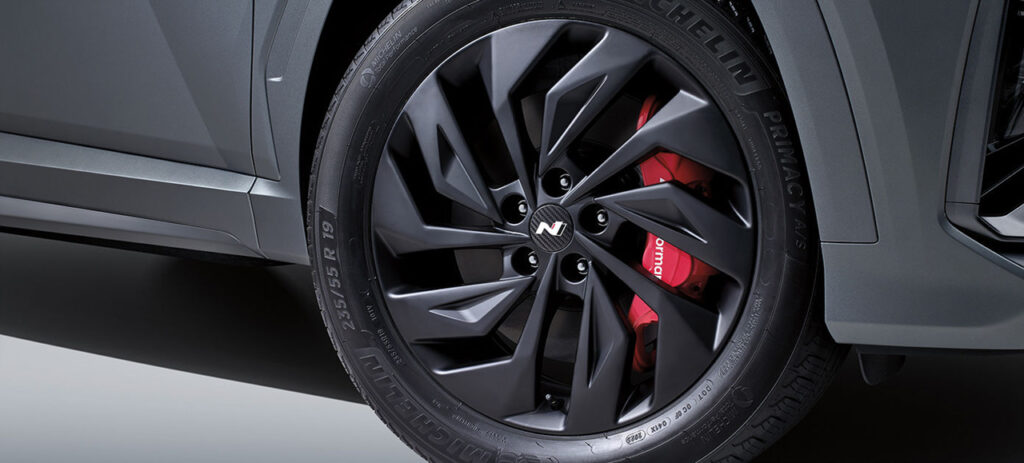 현대 2026년형 투싼 N라인 19인치 블랙 전용 알로이 휠