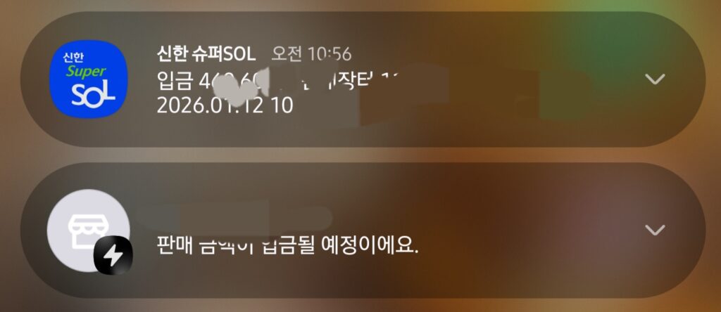 번개장터 입금완료