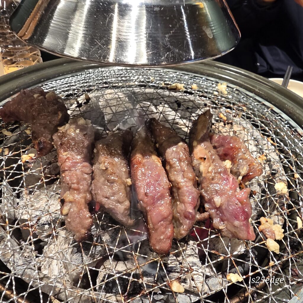 관저동 담가화로구이 마늘 갈비살