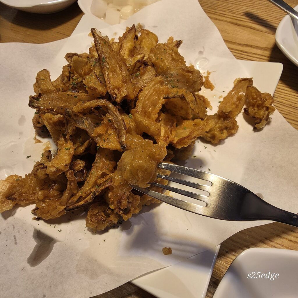 원내동 가마치 똥집튀김 맛