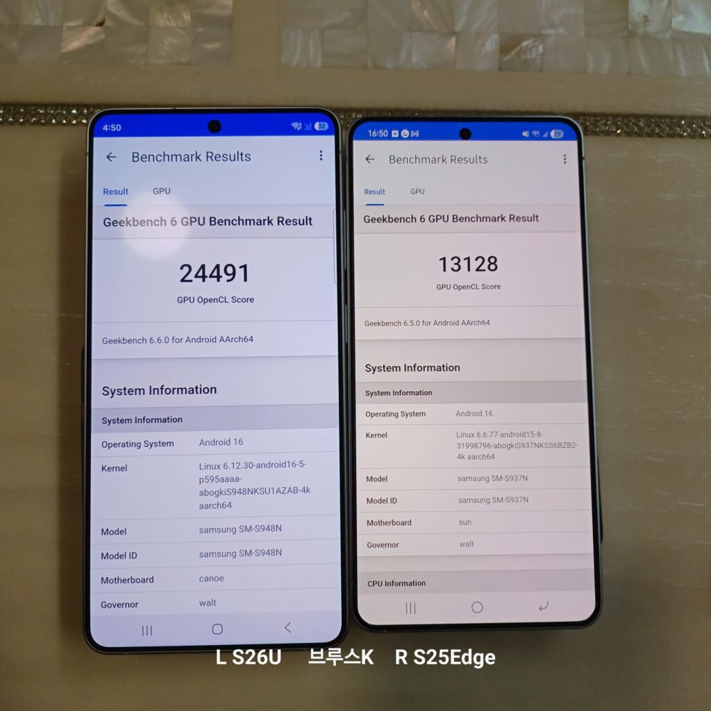 긱벤치6 OPENCL 벤치마크 결과