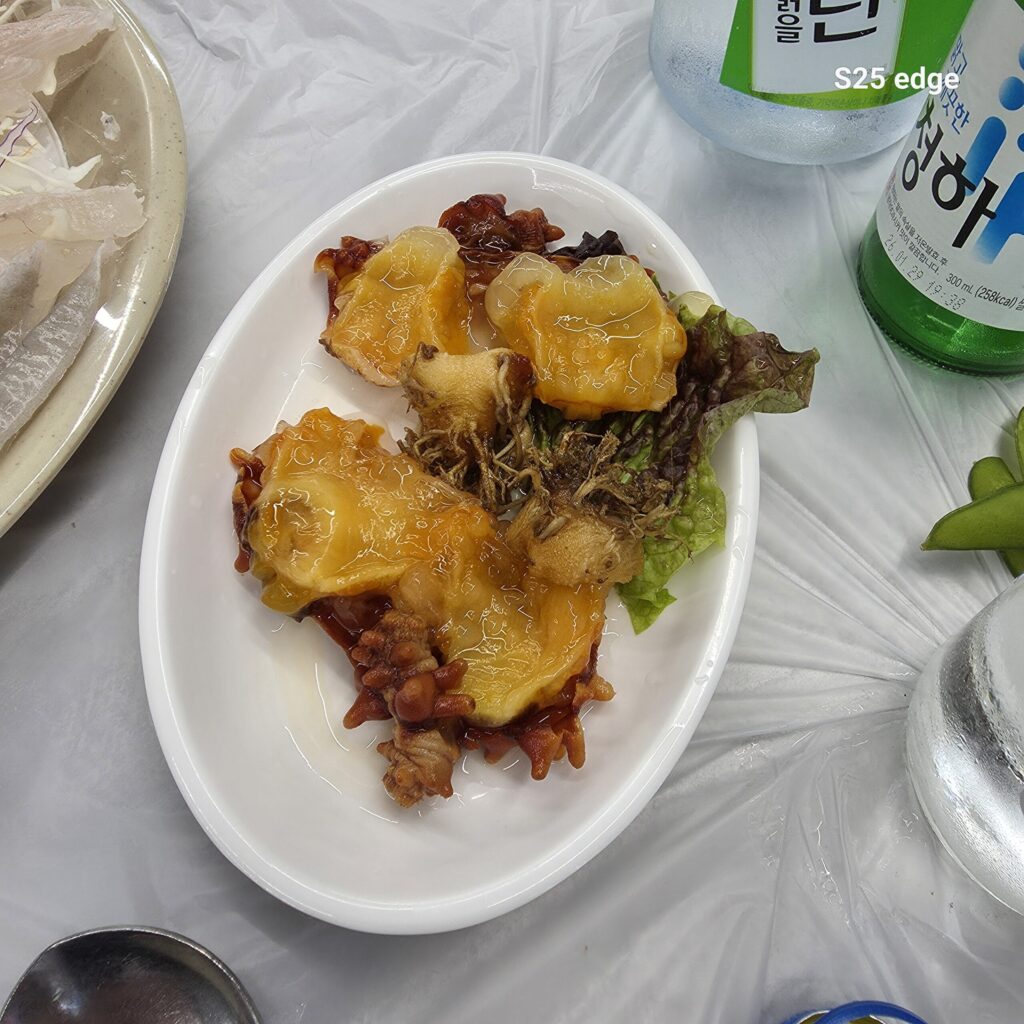 원내동 회마차 서비스 안주 멍게