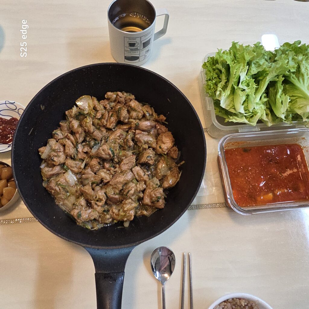 월평 트레이더스 도드람 한돈 양념구이 조리완료