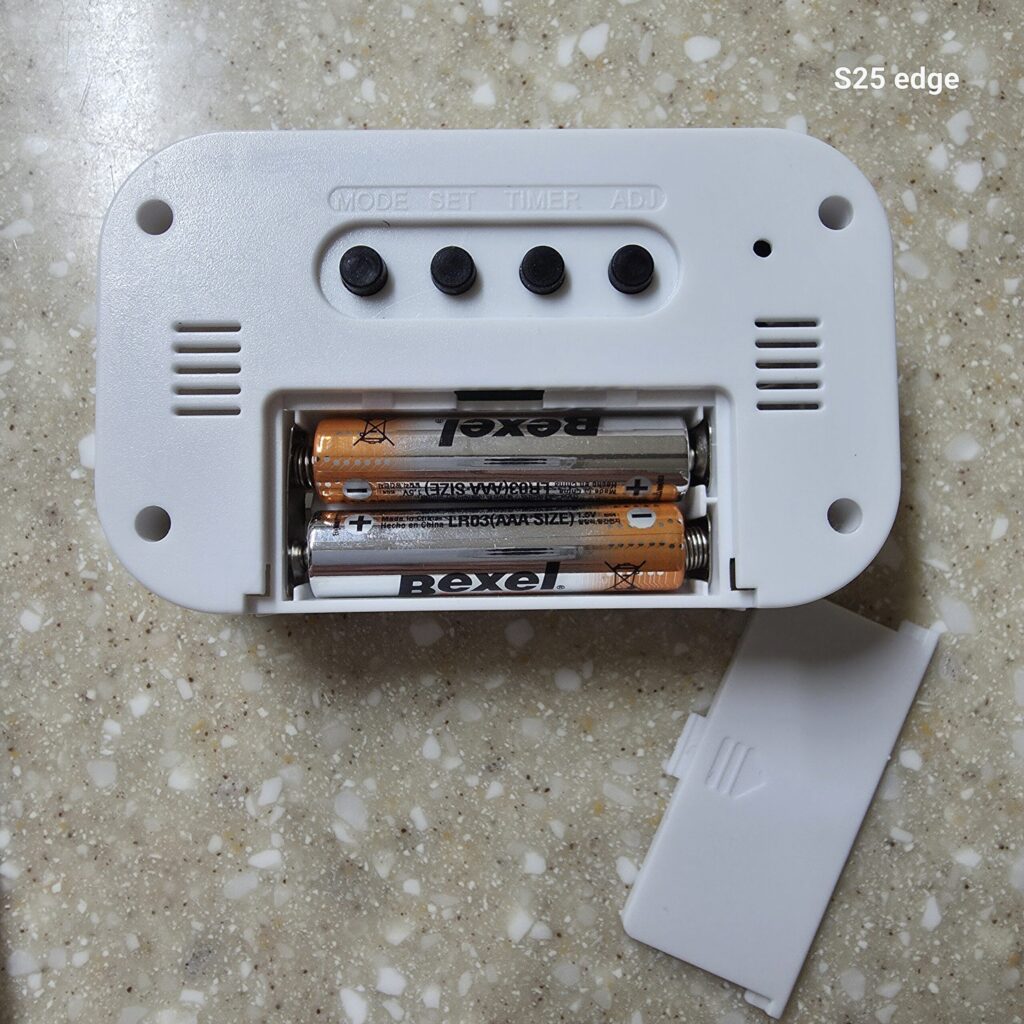 알리 탁상시계 베터리