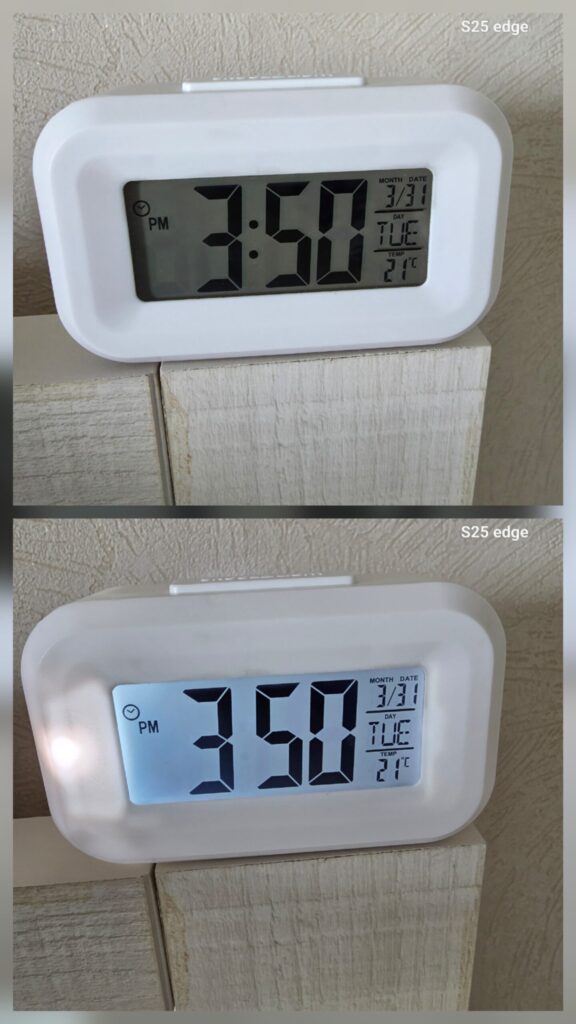 알리 탁상시계 라이트 모드