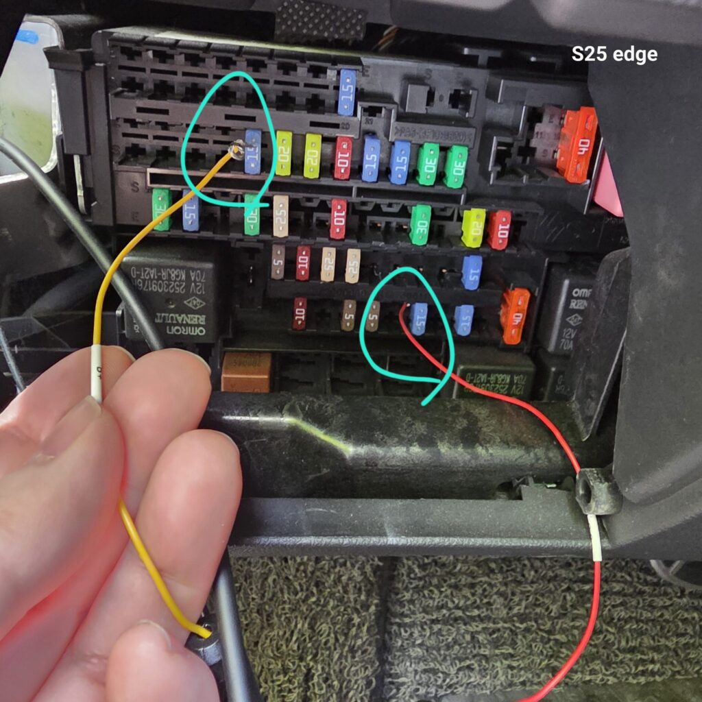 SM7 상시전원 퓨즈 블랙박스 연결