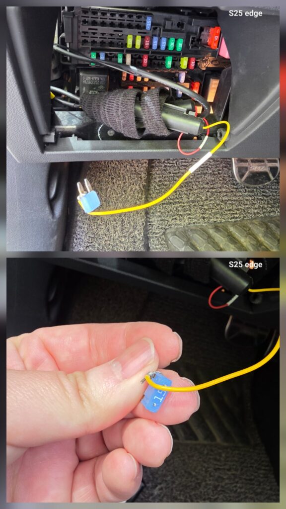 기존에 연결되어 있던 블랙박스 전원