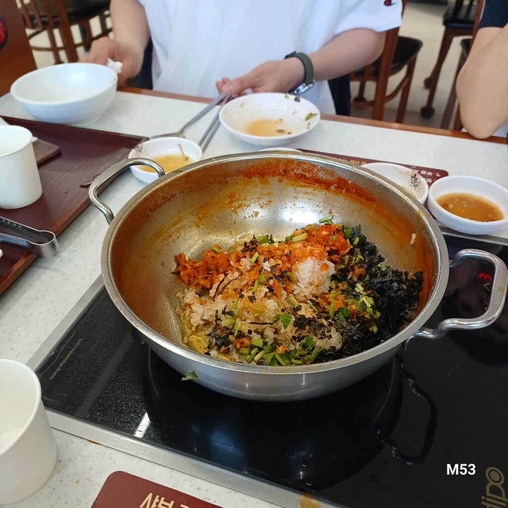 장원갑 칼국수 볶음밥