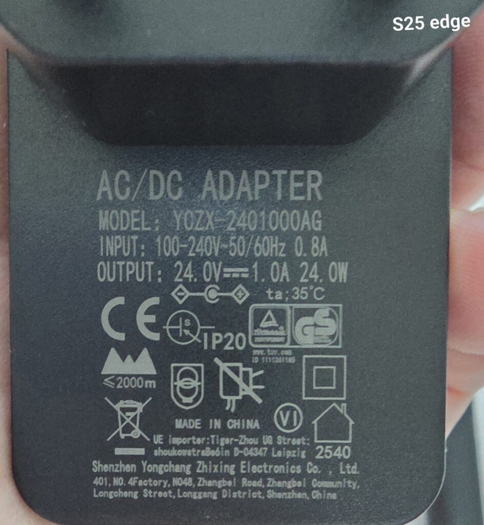 알리 LED 스탠드 어댑터 스펙