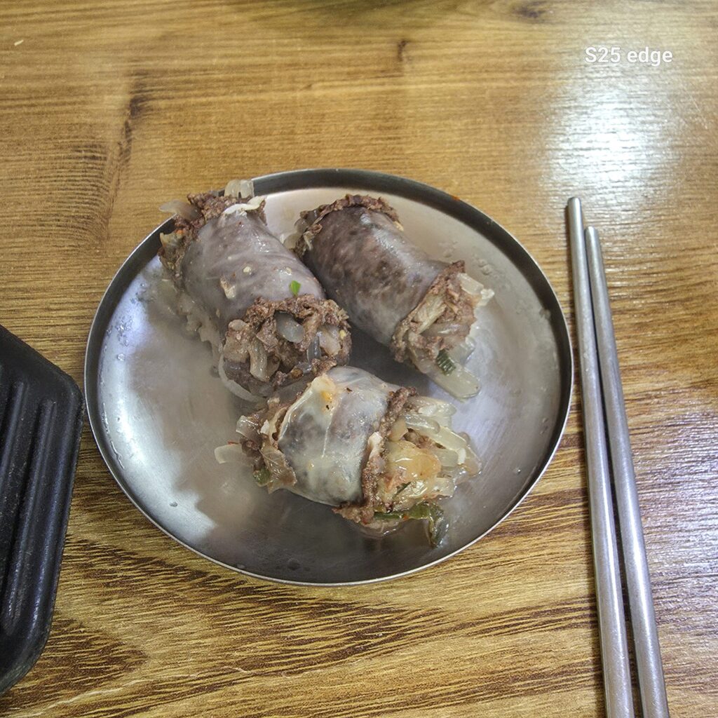 한우물순대 피순대