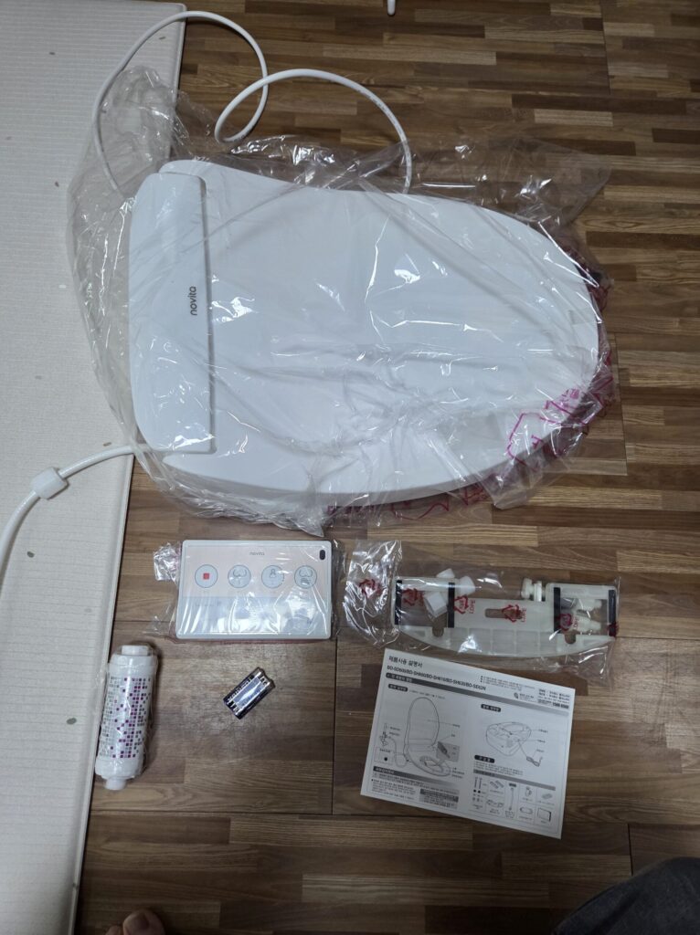 비데 모델 BD-SE62N 구성품