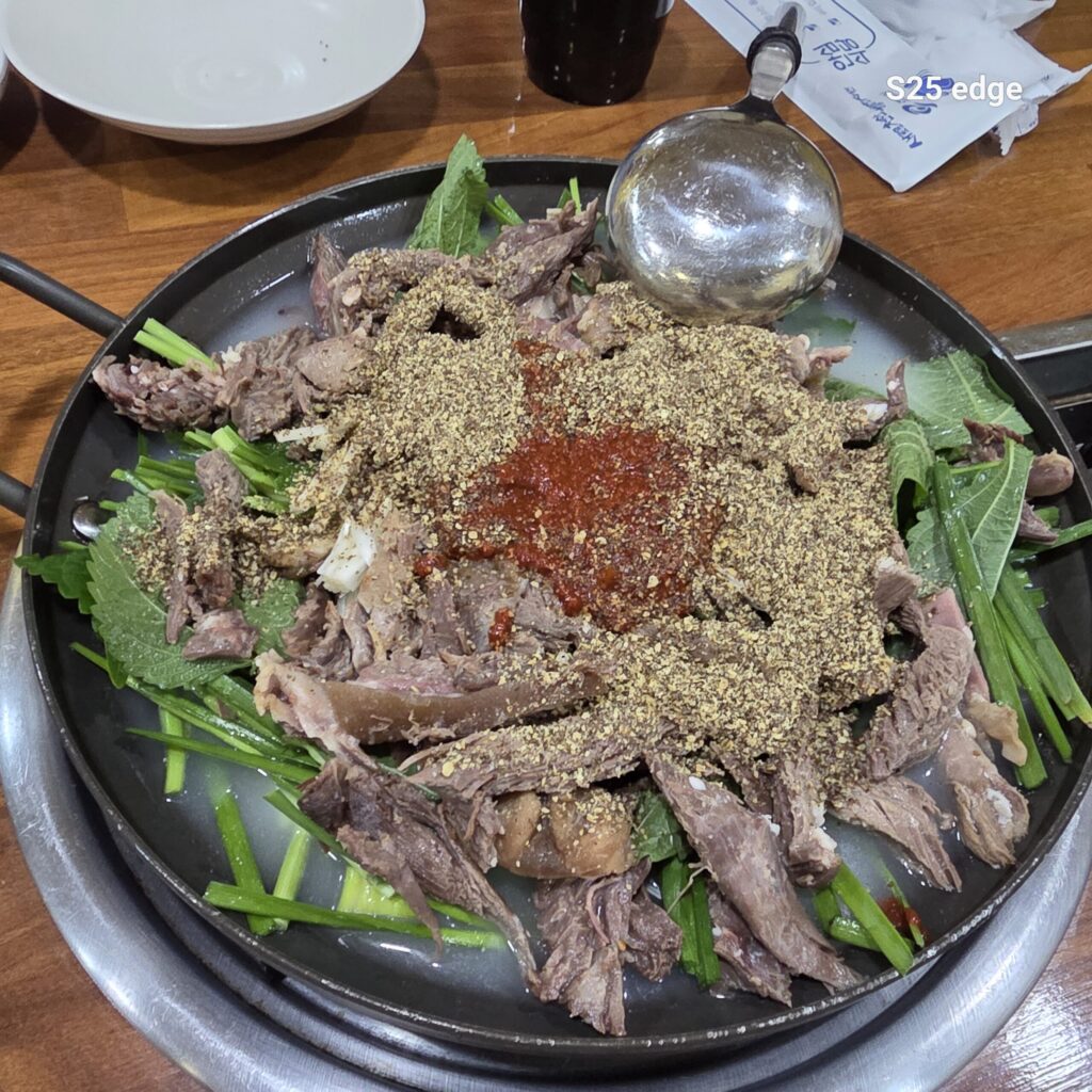 직산맛집 천지흑염소가든 흑염소 전골 2인분
